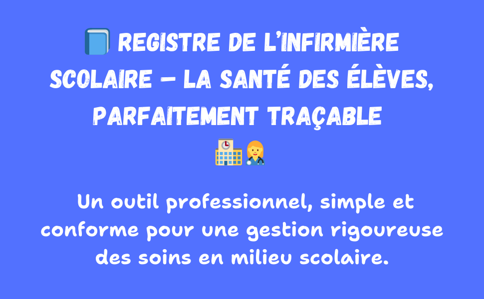 Registre d’infirmière scolaire